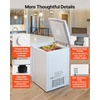image:imageVEVOR Chest Freezer 33 Cuft Compact Deep Freezer Free Standing Top Open Door Chest Freezers with 2 Removable Baskets amp Adjustable Thermostat  Energy Saving Low Noise amp Garage Ready WhiteWhite