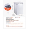 image:imageVEVOR Chest Freezer 33 Cuft Compact Deep Freezer Free Standing Top Open Door Chest Freezers with 2 Removable Baskets amp Adjustable Thermostat  Energy Saving Low Noise amp Garage Ready WhiteWhite