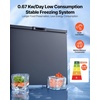 image:imageVEVOR Chest Freezer 33 Cuft Compact Deep Freezer Free Standing Top Open Door Chest Freezers with 2 Removable Baskets amp Adjustable Thermostat  Energy Saving Low Noise amp Garage Ready WhiteBlack