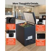 image:imageVEVOR Chest Freezer 33 Cuft Compact Deep Freezer Free Standing Top Open Door Chest Freezers with 2 Removable Baskets amp Adjustable Thermostat  Energy Saving Low Noise amp Garage Ready WhiteBlack