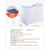 image:imageVEVOR Chest Freezer 33 Cuft Compact Deep Freezer Free Standing Top Open Door Chest Freezers with 2 Removable Baskets amp Adjustable Thermostat  Energy Saving Low Noise amp Garage Ready WhiteWhite