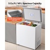 image:imageVEVOR Chest Freezer 33 Cuft Compact Deep Freezer Free Standing Top Open Door Chest Freezers with 2 Removable Baskets amp Adjustable Thermostat  Energy Saving Low Noise amp Garage Ready WhiteWhite