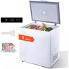 image:imageVEVOR Chest Freezer 33 Cuft Compact Deep Freezer Free Standing Top Open Door Chest Freezers with 2 Removable Baskets amp Adjustable Thermostat  Energy Saving Low Noise amp Garage Ready WhiteWhite