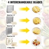 image:imageVEVOR Commercial Chopper with 4 Replacement Blades Commercial Vegetable Chopper Stainless Steel French Fry Cutter Potato Dicer amp Slicer Commercial Vegetable Fruit Chopper for Restaurants amp Home Kitche866 x 866 x 1969
