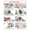 image:imageVEVOR Commercial Food Processor 2 Feeding Holes 550W Electric Vegetable Slicer 1600 RPM Stainless Steel Vegetable Processor Detachable 6blades 3mm4mm7mm Shred 2mm4mm SliceFood Processor