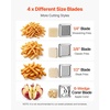 image:imageVEVOR Commercial French Fry Cutter with 4 Replacement Blades 14 and 38 Blade Easy Dicer Chopper 6wedge Slicer and 6wedge Apple Corer Lemon Potato Cutter for French Fries with Extended Handle38 in  14 in  12 in  6Wedge Corer