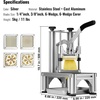 image:imageVEVOR Commercial French Fry Cutter with 4 Replacement Blades 14 and 38 Blade Easy Dicer Chopper 6wedge Slicer and 6wedge Apple Corer Lemon Potato Cutter for French Fries with Extended Handle14 38