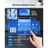 image:imageVEVOR Commercial Ice Maker Machine with Pump 130Lbs24H with 33Lbs Storage 45 Cubes per Cycle Freestanding amp Under Counter Ice Maker with LED Display amp SelfCleaning for Home Bar Restaurant130Lbs with Pump