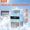 image:imageVEVOR Commercial Ice Maker with Drain Pump 150lbs24H Ice Maker Machine 70 Ice Cubes in 1215 Minutes Freestanding Ice Maker with 33lbs Storage Capacity LED Digital Display for Bar Home RestaurantSilver