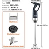 image:imageVEVOR Commercial Immersion Blender 750W 20 Heavy Duty Hand Mixer Variable Speed Kitchen Stick Mixer with 304 Stainless Steel Blade MultiPurpose Portable Mixer for Soup Smoothie Puree Baby Food750Watt 20inch