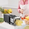 image:imageVEVOR Electric French Fry Cutter Potato Slicer with 12Inch and 38Inch Stainless Steel Blades Potato Cutter Chopper wAntislip Feet Great for Potato French Fries Cucumber Vegetables CarrotBlack