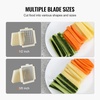 image:imageVEVOR Electric French Fry Cutter Potato Slicer with 12Inch and 38Inch Stainless Steel Blades Potato Cutter Chopper wAntislip Feet Great for Potato French Fries Cucumber Vegetables CarrotBlack