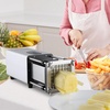 image:imageVEVOR Electric French Fry Cutter Potato Slicer with 12Inch and 38Inch Stainless Steel Blades Potato Cutter Chopper wAntislip Feet Great for Potato French Fries Cucumber Vegetables CarrotSilver