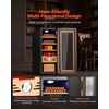 image:imageVEVOR Electric Humidor 33L 250 Counts Electric Cigar Humidor Cabinet with Cooling Temperature Control Spanish Cedar Wood Shelves amp Drawers Mechanical Hygrometer 4 Layers Cooler for Household33L