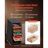 image:imageVEVOR Electric Humidor 33L 250 Counts Electric Cigar Humidor Cabinet with Cooling Temperature Control Spanish Cedar Wood Shelves amp Drawers Mechanical Hygrometer 4 Layers Cooler for Household33L