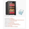 image:imageVEVOR Electric Humidor 33L 250 Counts Electric Cigar Humidor Cabinet with Cooling Temperature Control Spanish Cedar Wood Shelves amp Drawers Mechanical Hygrometer 4 Layers Cooler for Household48L