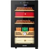 image:imageVEVOR Electric Humidor 33L 250 Counts Electric Cigar Humidor Cabinet with Cooling Temperature Control Spanish Cedar Wood Shelves amp Drawers Mechanical Hygrometer 4 Layers Cooler for Household48L