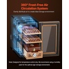 image:imageVEVOR Electric Humidor 33L 250 Counts Electric Cigar Humidor Cabinet with Cooling Temperature Control Spanish Cedar Wood Shelves amp Drawers Mechanical Hygrometer 4 Layers Cooler for Household23L