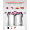 image:imageVEVOR Food Processor amp Vegetable Chopper 19 Quart FoodGrade Stainless Steel Food Processor Chopper with SCurve Blade and Scraper Ideal for Chopping Vegetables Fruit Grains Nuts63 Quart