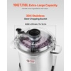 image:imageVEVOR Food Processor amp Vegetable Chopper 19 Quart FoodGrade Stainless Steel Food Processor Chopper with SCurve Blade and Scraper Ideal for Chopping Vegetables Fruit Grains Nuts19 Quart