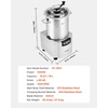 image:imageVEVOR Food Processor amp Vegetable Chopper 19 Quart FoodGrade Stainless Steel Food Processor Chopper with SCurve Blade and Scraper Ideal for Chopping Vegetables Fruit Grains Nuts19 Quart