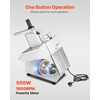 image:imageVEVOR Food Processor amp Vegetable Chopper 2 Feeding Holes FoodGrade Stainless Steel Food Processor Chopper with Detachable 6 Blades 3mm5mm7mm10mm Shredder 2mm4mm Slicer for Vegetables Fruit550 W