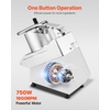 image:imageVEVOR Food Processor amp Vegetable Chopper 2 Feeding Holes FoodGrade Stainless Steel Food Processor Chopper with Detachable 6 Blades 3mm5mm7mm10mm Shredder 2mm4mm Slicer for Vegetables Fruit750 W