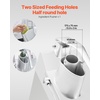 image:imageVEVOR Food Processor amp Vegetable Chopper 2 Feeding Holes FoodGrade Stainless Steel Food Processor Chopper with Detachable 6 Blades 3mm5mm7mm10mm Shredder 2mm4mm Slicer for Vegetables Fruit550 W