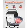 image:imageVEVOR Food Processor amp Vegetable Chopper 2 Feeding Holes FoodGrade Stainless Steel Food Processor Chopper with Detachable 6 Blades 3mm5mm7mm10mm Shredder 2mm4mm Slicer for Vegetables Fruit250 W