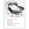 image:imageVEVOR Food Processor amp Vegetable Chopper 2 Feeding Holes FoodGrade Stainless Steel Food Processor Chopper with Detachable 6 Blades 3mm5mm7mm10mm Shredder 2mm4mm Slicer for Vegetables Fruit250 W