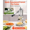 image:imageVEVOR French Fry Cutter Ergonomic Potato Slicer with 3 Blades 12 38 14 amp Juicer Plate EasyReplace Vegetable Chopper Dicer for Carrot Onion Lemon Ideal for Home amp Commercial Kitchens14  38  12  Juicer Plate