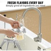 image:imageVEVOR French Fry Cutter Ergonomic Potato Slicer with 3 Blades 12 38 14 amp Juicer Plate EasyReplace Vegetable Chopper Dicer for Carrot Onion Lemon Ideal for Home amp Commercial Kitchens14  38  12  6Wedge Slicer