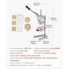 image:imageVEVOR French Fry Cutter Ergonomic Potato Slicer with 3 Blades 12 38 14 amp Juicer Plate EasyReplace Vegetable Chopper Dicer for Carrot Onion Lemon Ideal for Home amp Commercial Kitchens14  38  12  Juicer Plate