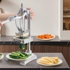 image:imageVEVOR French Fry Cutter Ergonomic Potato Slicer with 3 Blades 12 38 14 amp Juicer Plate EasyReplace Vegetable Chopper Dicer for Carrot Onion Lemon Ideal for Home amp Commercial Kitchens14  38  12  Juicer Plate
