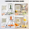 image:imageVEVOR French Fry Cutter Ergonomic Potato Slicer with 3 Blades 12 38 14 amp Juicer Plate EasyReplace Vegetable Chopper Dicer for Carrot Onion Lemon Ideal for Home amp Commercial Kitchens14  38  12  6Wedge Slicer