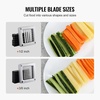 image:imageVEVOR French Fry Cutter Potato Slicer with 12Inch Stainless Steel Blade Manual Potato Cutter Chopper with Suction Cups Great for Potato French Fries Cucumber Vegetables CarrotGreen