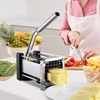 image:imageVEVOR French Fry Cutter Potato Slicer with 12Inch and 38Inch Stainless Steel Blades Manual Potato Cutter Chopper with Suction Cups Great for Potato French Fries Cucumber Vegetables Carrot12 inch