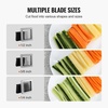 image:imageVEVOR French Fry Cutter Potato Slicer with 12Inch and 38Inch Stainless Steel Blades Manual Potato Cutter Chopper with Suction Cups Great for Potato French Fries Cucumber Vegetables Carrot2 inch  38 inch  14 inch