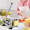 image:imageVEVOR French Fry Cutter Potato Slicer with 12Inch and 38Inch Stainless Steel Blades Manual Potato Cutter Chopper with Suction Cups Great for Potato French Fries Cucumber Vegetables Carrot2 inch  38 inch  14 inch