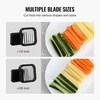 image:imageVEVOR French Fry Cutter Potato Slicer with 12Inch and 38Inch Stainless Steel Blades Manual Potato Cutter Chopper with Suction Cups Great for Potato French Fries Cucumber Vegetables Carrot12 inch  38 inch