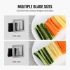 image:imageVEVOR French Fry Cutter Potato Slicer with 12Inch and 38Inch Stainless Steel Blades Manual Potato Cutter Chopper with Suction Cups Great for Potato French Fries Cucumber Vegetables Carrot12 inch38 inch Suctioncup