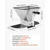 image:imageVEVOR Manual Grain Mill Homebrew Malt Grinder Adjustable Barley Mill Crusher for Wheat Beer Brewing  with 2 Stainless Steel Rollers 106 Gallon Hopper amp Metal Base Plate