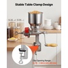 image:imageVEVOR Manual Grain Mill with High Hopper HandCrank Corn Grinder Heavy Duty Cast Iron Wheat Grinding Mill with Stable Table Clamp amp Dust Cover for Grains Spices Coffee Beans Nuts