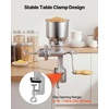 image:imageVEVOR Manual Grain Mill with High Hopper HandCrank Corn Grinder Heavy Duty Cast Iron Wheat Grinding Mill with Stable Table Clamp for Grains Spices Coffee Beans Nuts