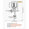 image:imageVEVOR Manual Grain Mill with High Hopper HandCrank Corn Grinder Heavy Duty Cast Iron Wheat Grinding Mill with Stable Table Clamp for Grains Spices Coffee Beans Nuts