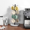 image:imageVEVOR Mug Holder Tree with Marble Base 8 Hooks Coffee Cup Holder for Counter Carbon Steel Mug Tree Cup Rack Stand Upgraded Coffee Cup Tree for Coffee Bar Kitchen Home Organizer8 HooksTree