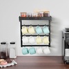 image:imageVEVOR Mug Holder Tree with Marble Base 8 Hooks Coffee Cup Holder for Counter Carbon Steel Mug Tree Cup Rack Stand Upgraded Coffee Cup Tree for Coffee Bar Kitchen Home Organizer12 HooksWall Mounted