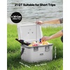 image:imageVEVOR Portable Cooler 21 QT Hard Cooler with Ice Retention HeavyDuty Handles and Strap Lightweight Rigid Material Insulated Portable Cooler Suitable for Family Picnics and Short Trips