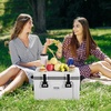 image:imageVEVOR Portable Cooler 26 QT Hard Cooler with Ice Retention HeavyDuty Handles and Strap Lightweight Rigid Material Insulated Portable Cooler Suitable for Family Picnics and Short Trips