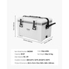image:imageVEVOR Portable Cooler 26 QT Hard Cooler with Ice Retention HeavyDuty Handles and Strap Lightweight Rigid Material Insulated Portable Cooler Suitable for Family Picnics and Short Trips